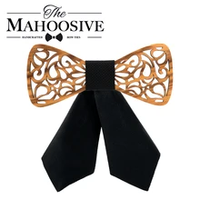 Школьная форма для девочек, деревянный галстук-бабочка для студентов, милый галстук-бабочка, регулируемый галстук для женщин и детей, подарок на Рождество