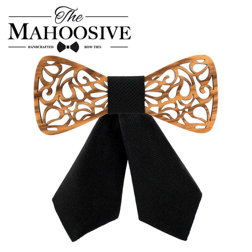 

School Girl Uniform Wooden Bow Tie Students Cute Bowknot Necktie Adjustable necktie for female and kids gift for christmas