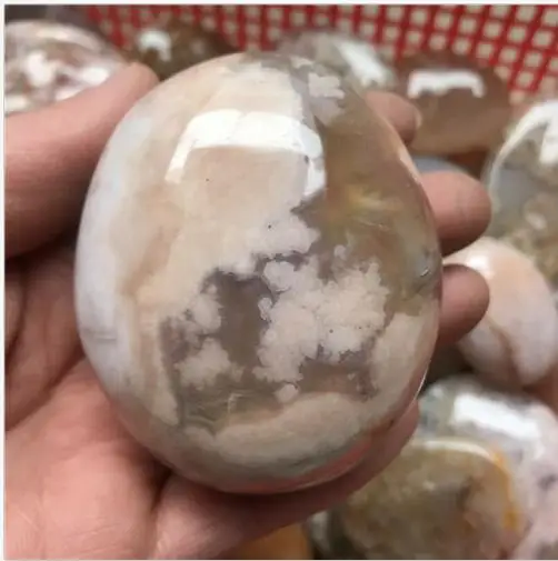 2 "-3" Sakura Agata Plume Fiore Agata Di Palma, Lucido Pietra Di Guarigione Madagascar-1Pc