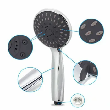 

Detachable Shower Head Universal Boosting Utility Head Bath High Pressure Water Saving Handheld ABS Bathroom Fixtures