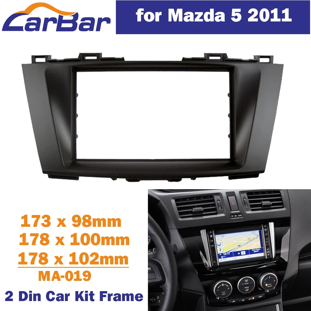 

CarBar 2 Din автомобильный радиоприемник для Mazda 5 2011 рамка для приборной панели комплект отделки автомобильный стереоприемник