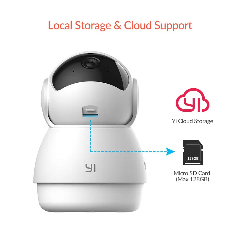 YI AI-Powered 1080p Dome Guard Camera WiFi IP Home Surveillance System Human & Motion Baby Crying Abnormal Sound Detection