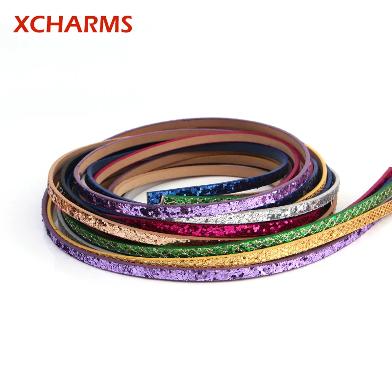 XCHARMS/5 мм/кожаный шнур веревка/ювелирные аксессуары/Запчасти для