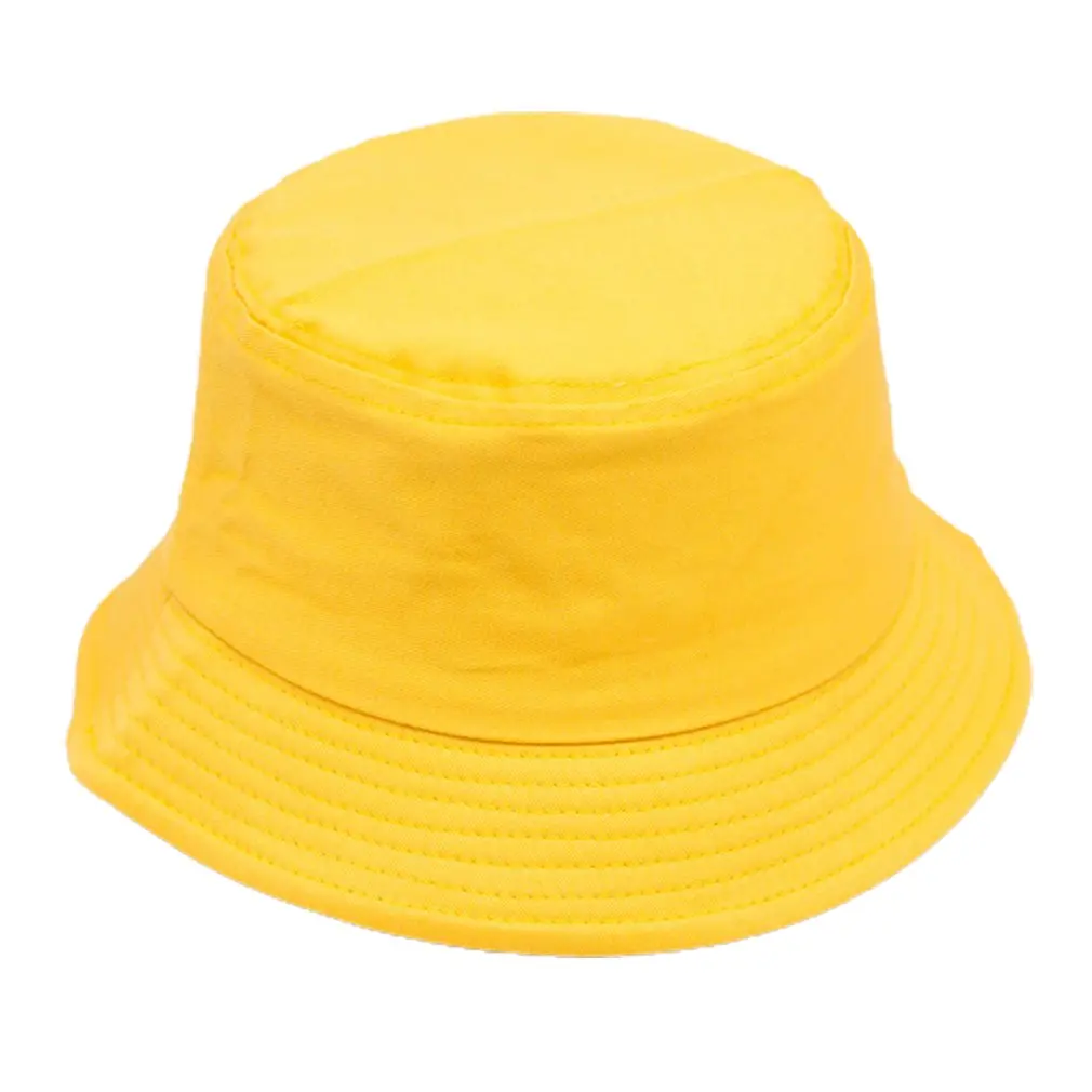 New Fashion solid Hat White Black Bucket Hat Reversible Fisherman Caps Summer Hats For Women Gorras фиолетовая Шляпа рыбака