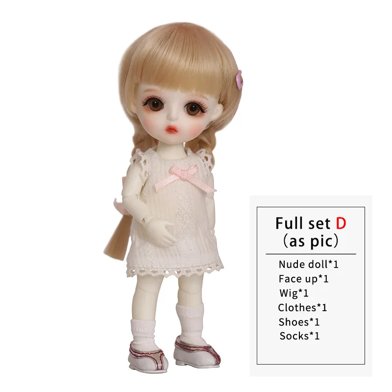 BJD SD куклы Linachouchou Baby miu Fullset 1/8 модель тела фигурки из смолы модель детские куклы - Цвет: Fullset in NS aspicC