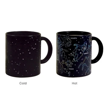 

Creative Twelve Constellations Color Changing Coffee Mug Cup Stars Magic Ceramic Cups Milk Cups Tea Coffee Mugs Drinkware Gift