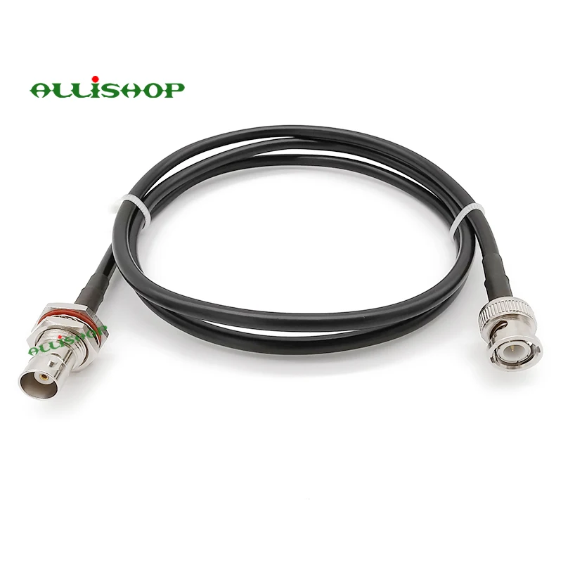 BNC Female to BNC Male Adapter Connector Cable Pigtail Coaxial RG58 1 m Wi-Fi 