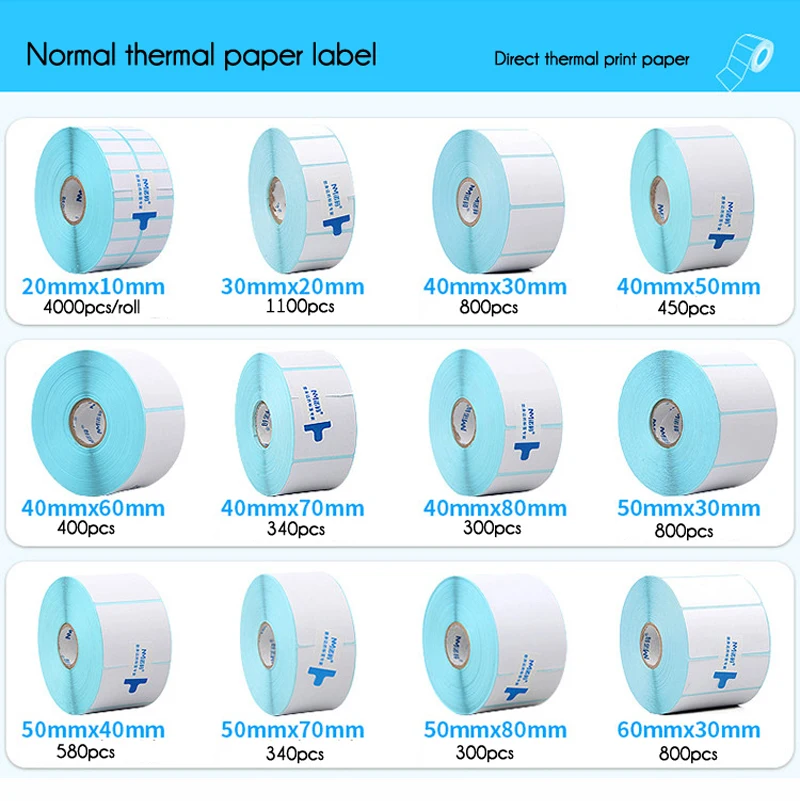 20-50 мм ширина прямой печати термобумага этикетка дешевая цена стикер бумага в рулоне