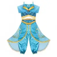 Детская одежда для девочек; костюм принцессы Аладдина жасмин для костюмированной вечеринки; комбинезон для девочек; Карнавальный костюм для танцев; нарядное платье для девочек; карнавальный костюм