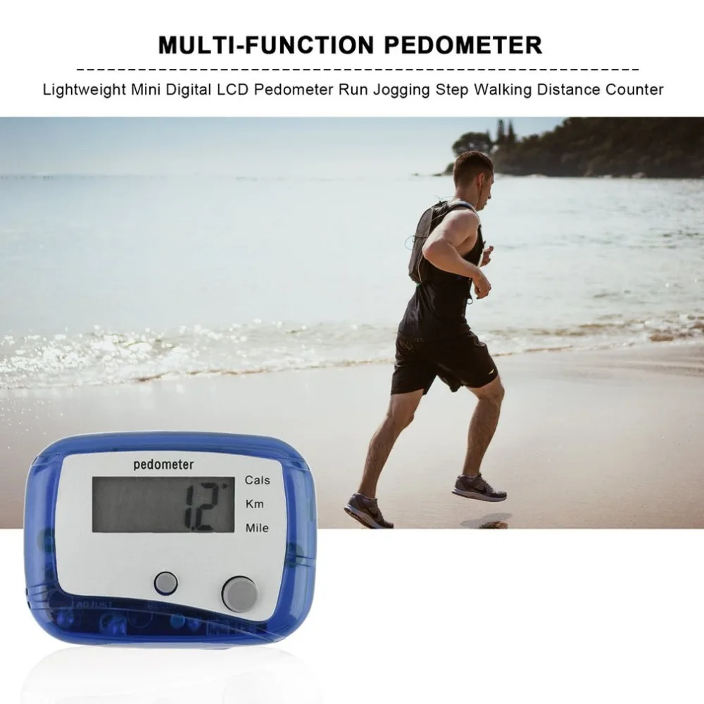 Многофункциональный шагомер, двойной ключ, электронный шагомер, беговая дорожка, счетчик километр, подсчет калорий, шаг 0-99999