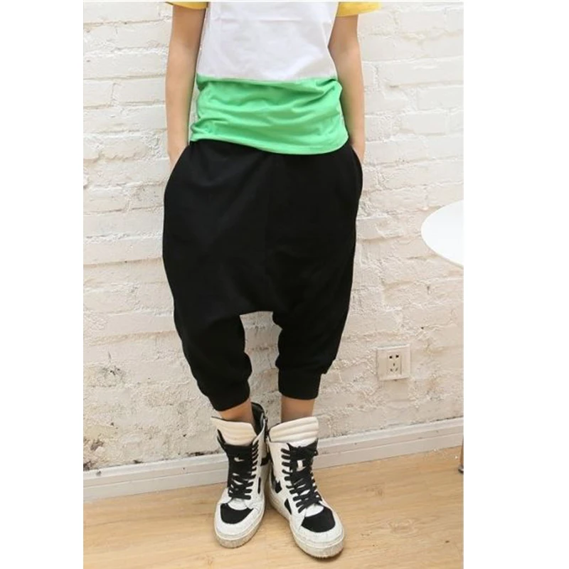 

Summer men's low crotch cross pants trend male Harem pants large size cropped pants casual pants flying squirrel pants