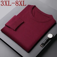 8XL 7XL 6XL 2021 New Cashmere Sweater Men Clothing Top Quality Male Pullover Sweaters Keep Warm Pull Homme Business Mens Jumper 1