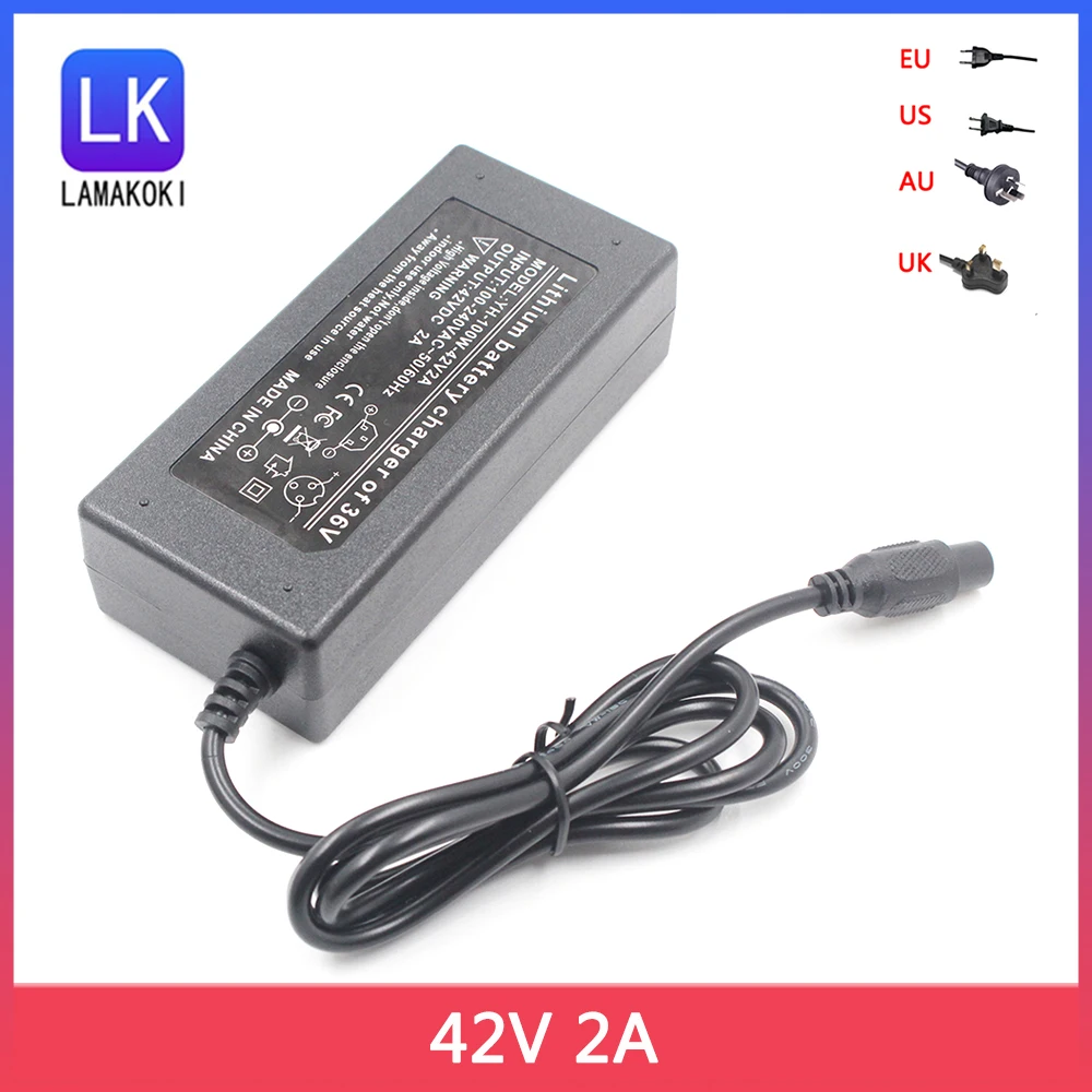 42V 2A Us Eu Plug Power Suppky Caricatore Adattatore Per Scooter Autobilanciante A 2 Ruote Per Hoverboard Unic