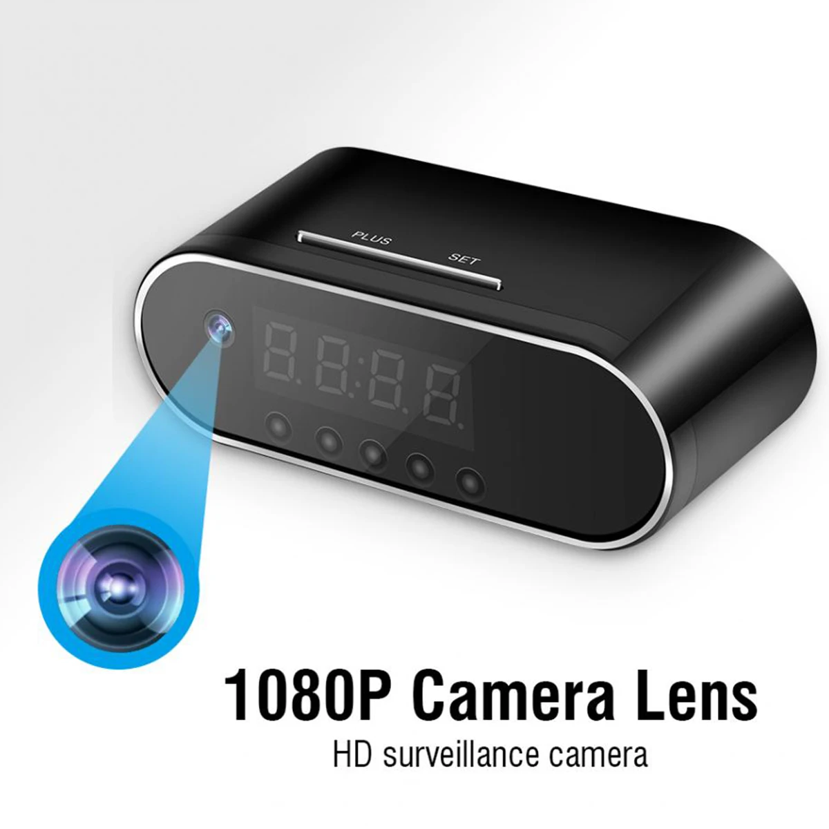 

Clock Camera HD 2MP Battery Clock Camera Mini IP WiFi Camera 1080P P2P Camcorder Night Vision Alarm Motion Remote CCTV Camera