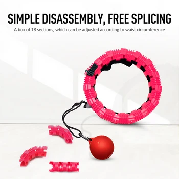 

Removable Never Fall Flexible Rotation Wheel Massage Anti-fall Wear-resistant Quickly Lose Weight Portable Hula Ring