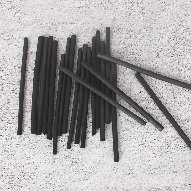 Хлопок ива уголь полоса эскиз рисунок эскиз уголь палочка 4-5 мм товары для рукоделия живопись торговля деревянная полоса углерода