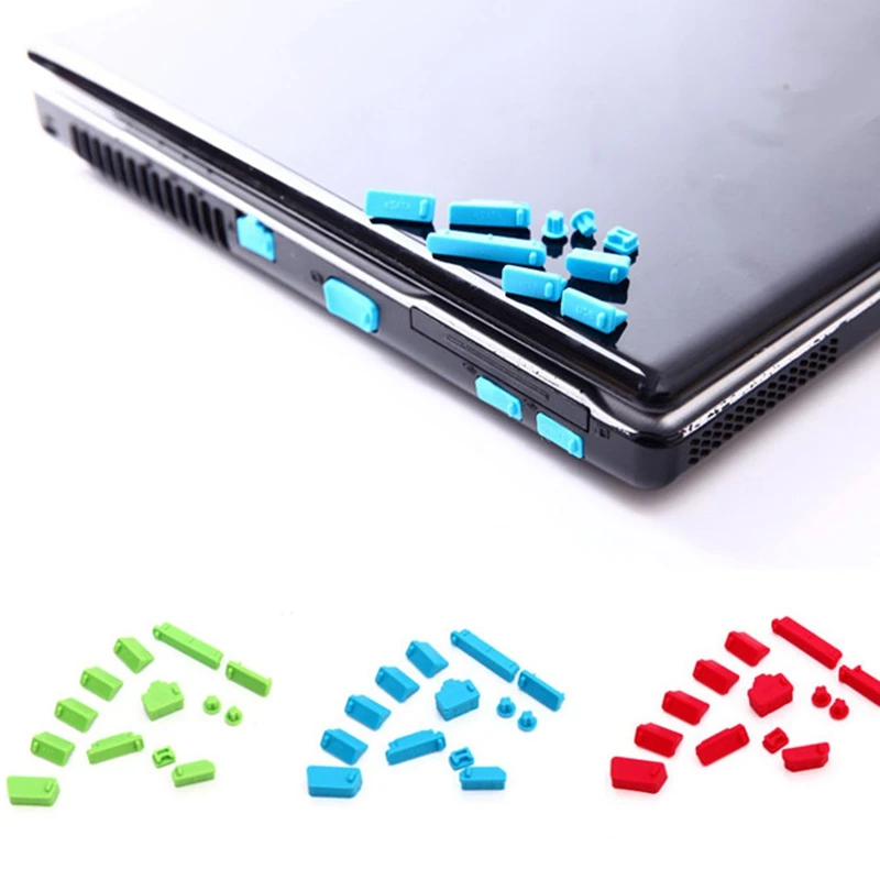 

13Pcs/set Laptop Universal Silicone Anti Dust Plug Cover Protective Stopper dust plug laptop dustproof usb Computer Accessories