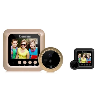 

New Danmini W5 2.4inch Door Security Digital Color Sn No Disturb Peephole Viewer 2 MP Support Max 32G TF Card