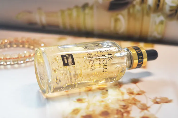 24k Gold Сыворотка для лица отбеливающая лицевая сыворотка ацид Hialuronico лица Антивозрастная коллагеновая пудра «Essence» Уход Hyaluronik ксип