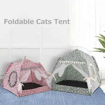 

Dog Cat Tent Breathable Pet Home Cushion Puppy House Cat Bed Comfortable Removable Small Dog Bed Cave Pet Kennel Products
