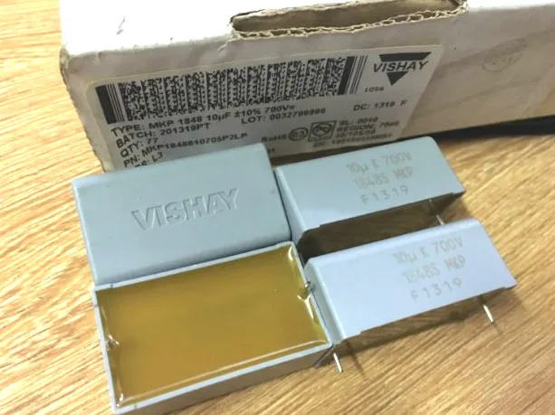 2 шт. VISHAY MKP1848 10 мкФ/700V 10% пленочный конденсатор 106/700V HiFi audio MKP 1848 10U 106 700V