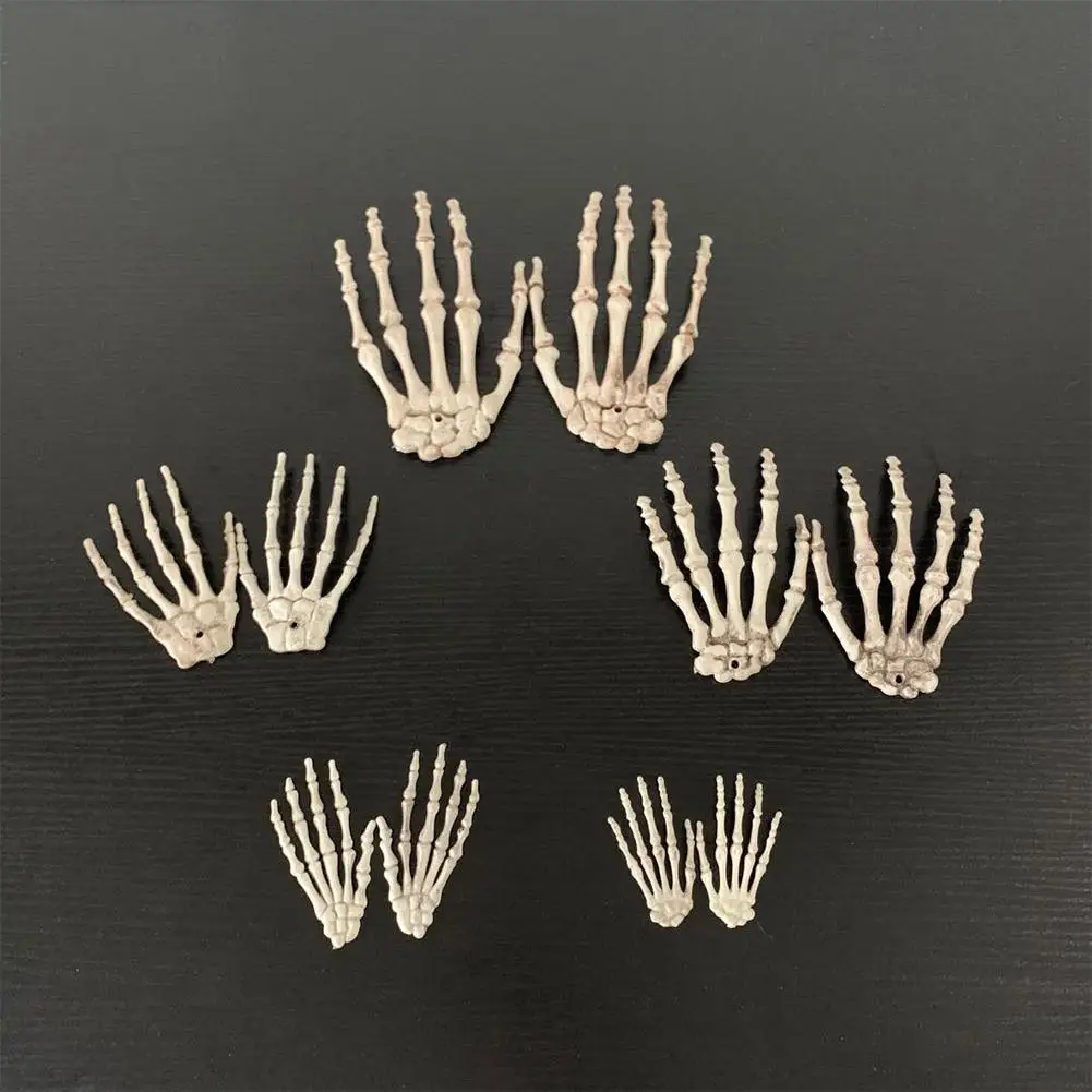 1 Pairs Halloween Skeleton Hands Model for Decoration Terror Scary Props | Дом и сад