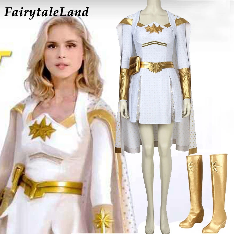 

The Boys Costume Outfit Starlight Annie January Cosplay Suit The Seven Annie Dress Halloween Cloak Adult Women Skirt Belt Boots