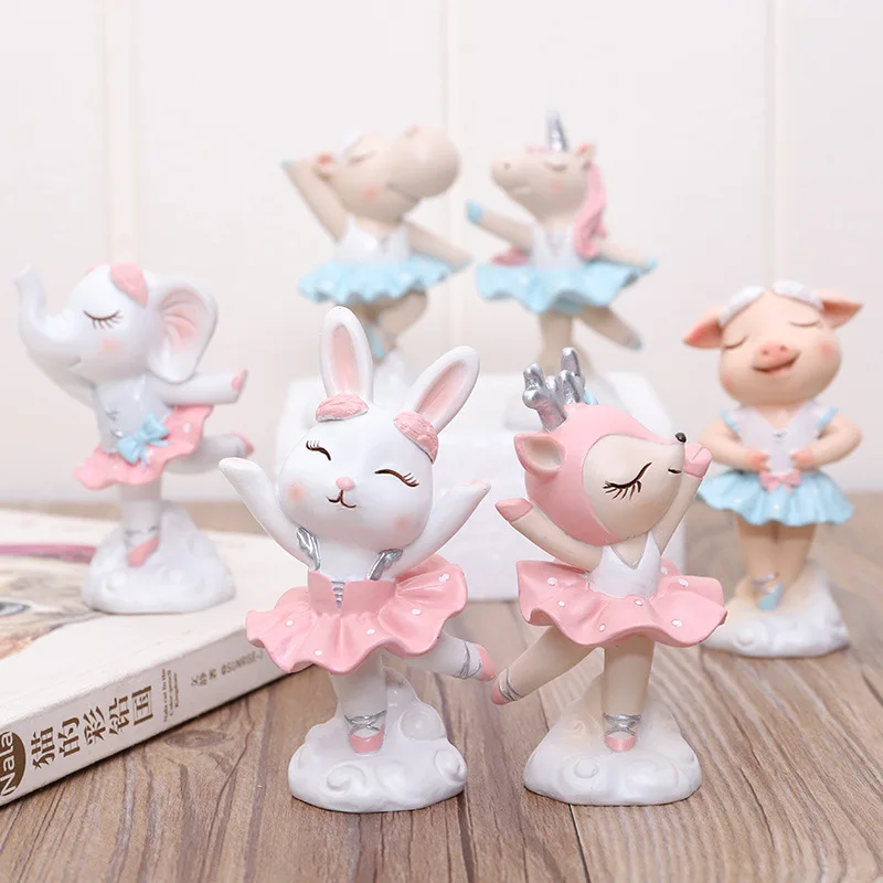 

Anima Ballet Ornaments For Girl Friend Cute Home Decoration Accessories Resin Mini Figurines Home Decor Kid Birthday Gift