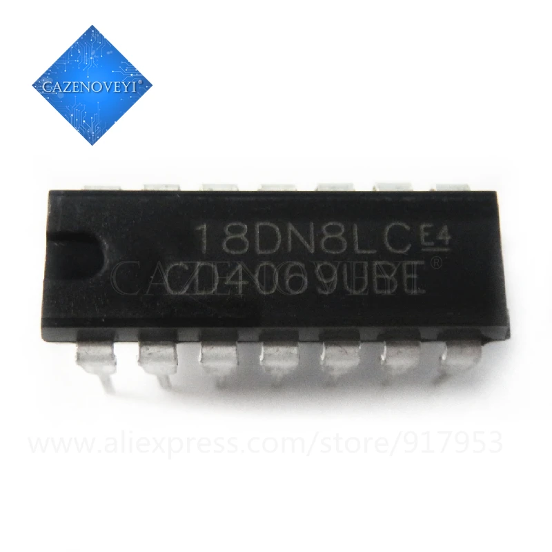 10 шт./лот CD4069UBE DIP-14 CD4069U CD4069 CD4069L CD4069BE IC Φ | Электронные компоненты и принадлежности