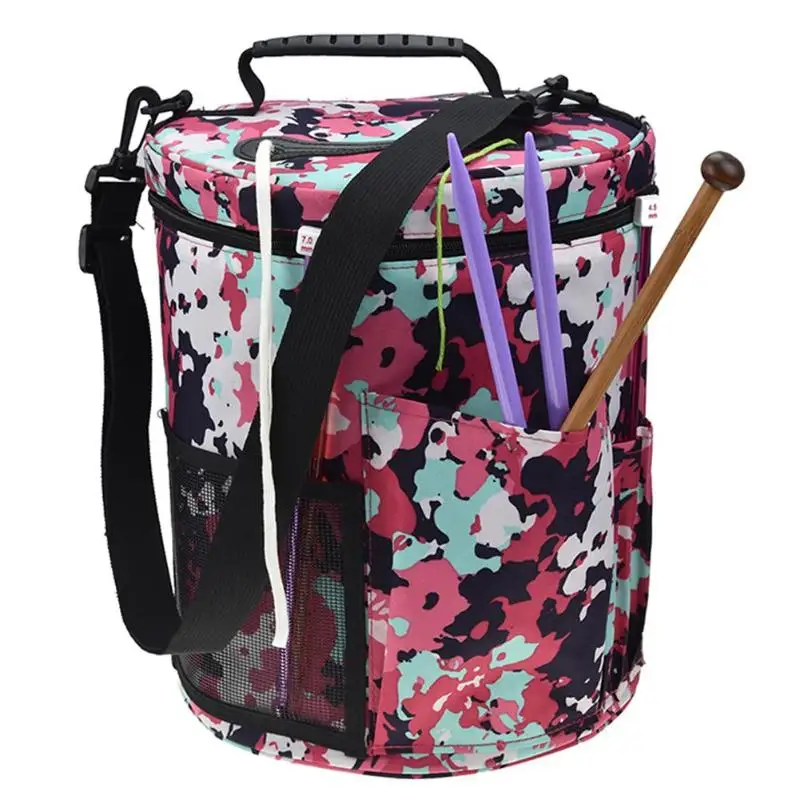 Портативный вязание сумка для хранения DIY пряжа нитки Tote крючком Крючки Органайзер поддержка дропшиппинг
