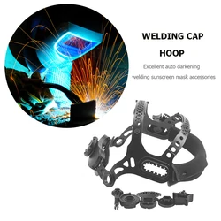 Cagoule de soudure solaire auto assombrissante, chapeau de soudure réglable, serre tête à trou carré, casque, accessoires 
