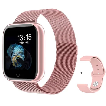 

TIMEWOLF Smart Watch Women Rose Gold T80 Smartwatch Men Blood Pressure Whatsapp Smart Watch For Android Phone Iphone IOS Apple