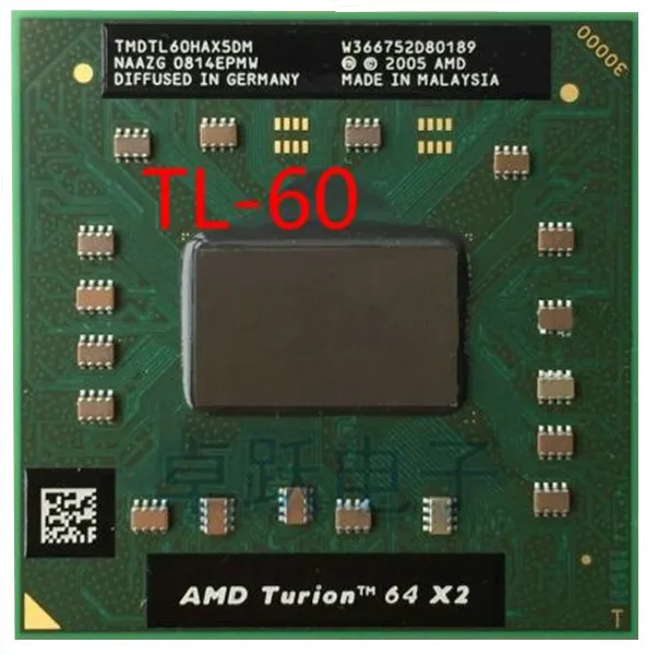 Оригинальный двухъядерный процессор AMD ЦПУ для ноутбука turicpu 1M кэш/2 0 ГГц/разъем