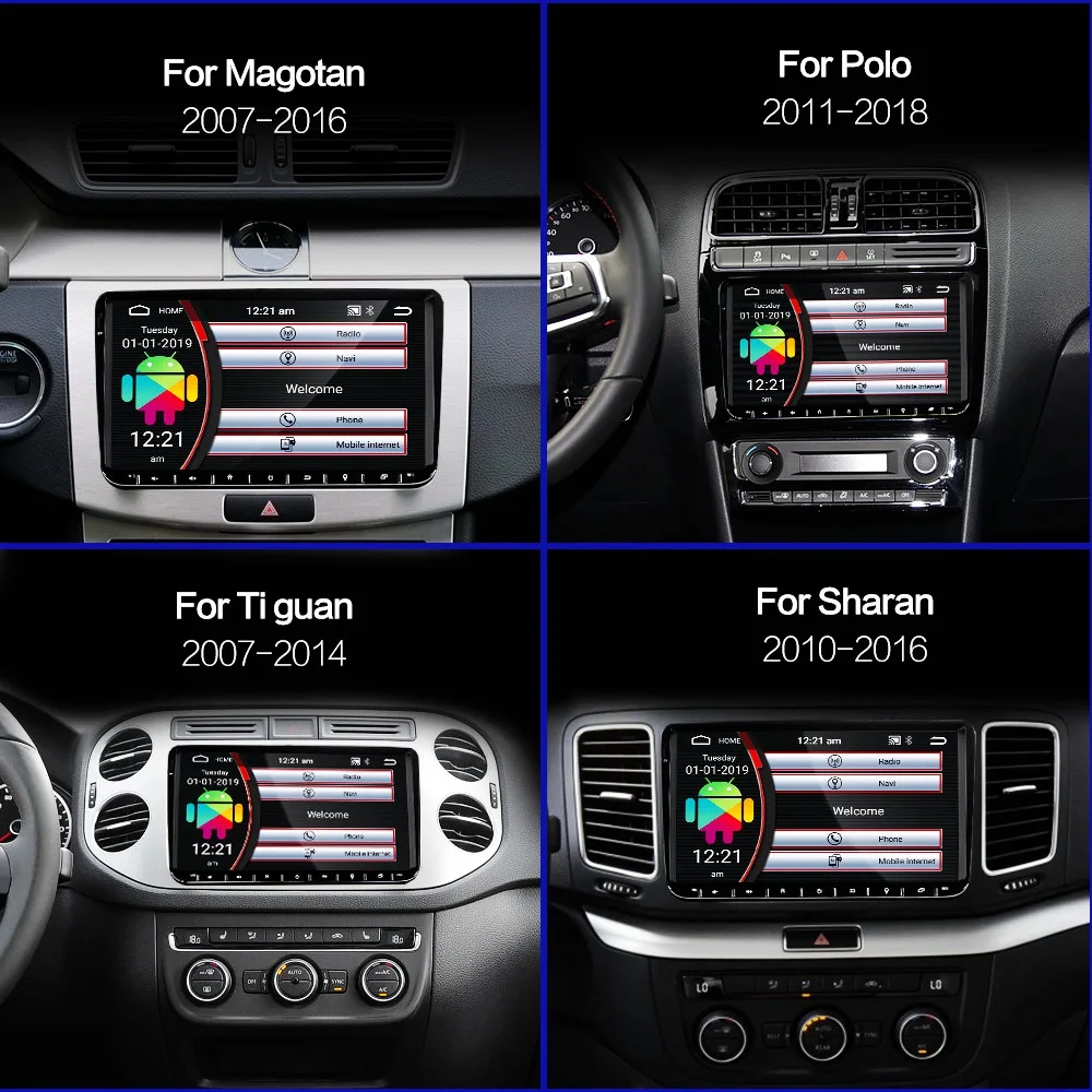 Android 9,0 автомобильный радиоприемник gps навигация для VW Skoda Octavia Golf 5 6 touran passat B6 jetta Polo Tiguan B7 seat leon Volkswagen