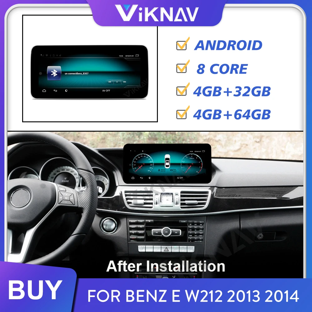 

for-Benz E W212 2013 2014 car GPS navigation stereo video player multimedia radio tape recorder auto android system 10.25 inch