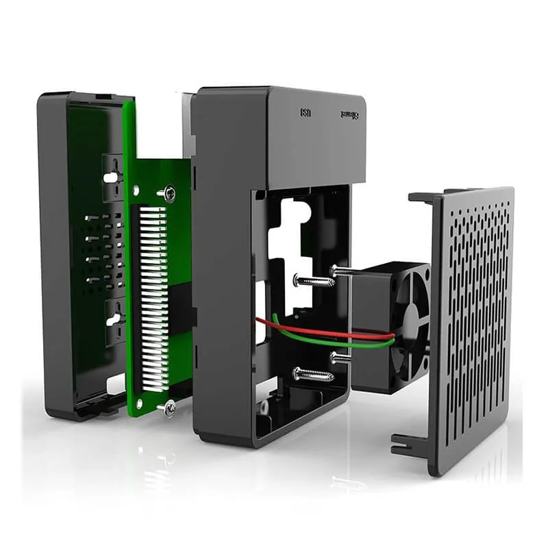 Многофункциональный защитный комплект для Raspberry Pi 3B + чехол с вентилятором