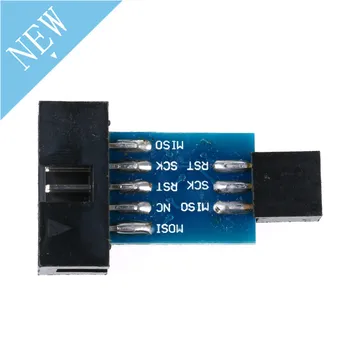 

10Pin to 6PiN Convert To Standard 10 Pin to 6 Pin Adapter Board For ATMEL STK500 AVRISP USBASP ISP Interface Converter AVR