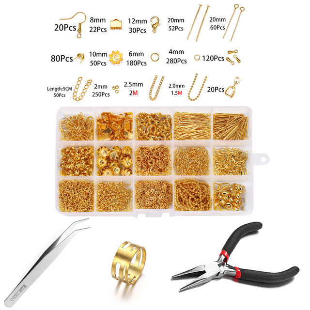 Accessories Jewelry Findings Set Jewelry Making Tools Lobster Clasp Open Jump Rings For DIY Jewelry Making Supplies Kits