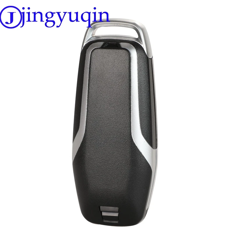 Jingyuqin чехол для ключей, брелок для Ford Mondeo 2,0 T Kuga Mustang Edge, Автомобильный ключ, Стайлинг, 3 кнопки, Серебряная лента, замена
