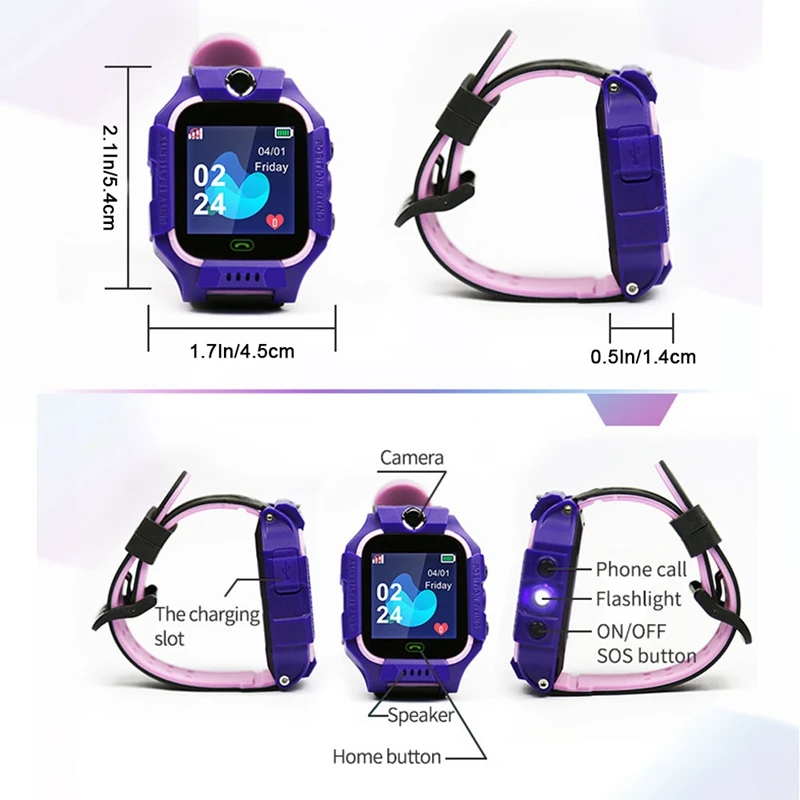 S12 Water Resistant Smart Watch for Children Tracker SOS Call Smart Watch for Children Anti Loss Monitor Baby Wrist Watch Q528