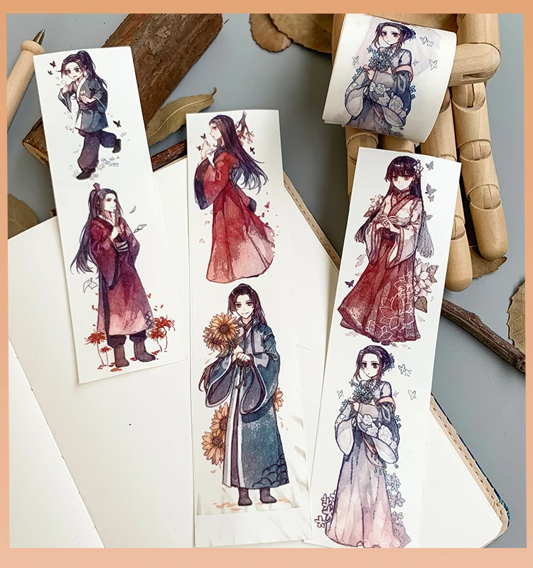 Специальные чернила милая девушка Лолита Аниме декоративные фигурки васи лента DIY дневник в стиле Скрапбукинг маскирующая лента с выпускная бумага