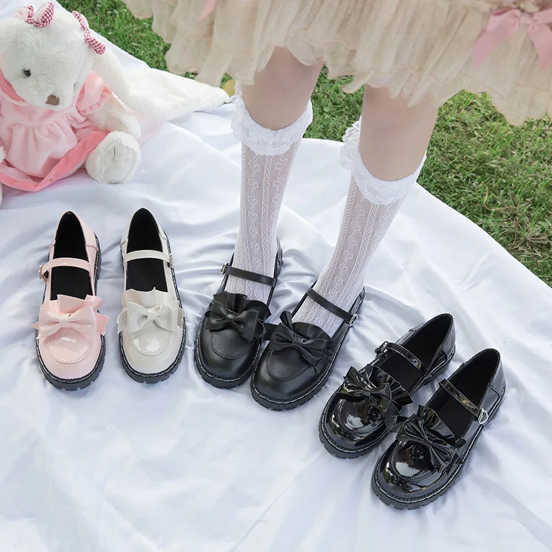 

Lolita shoes 2020 new single shoes autumn round head middle heel JK Mary Jane Mui Lulu Lolita shoes