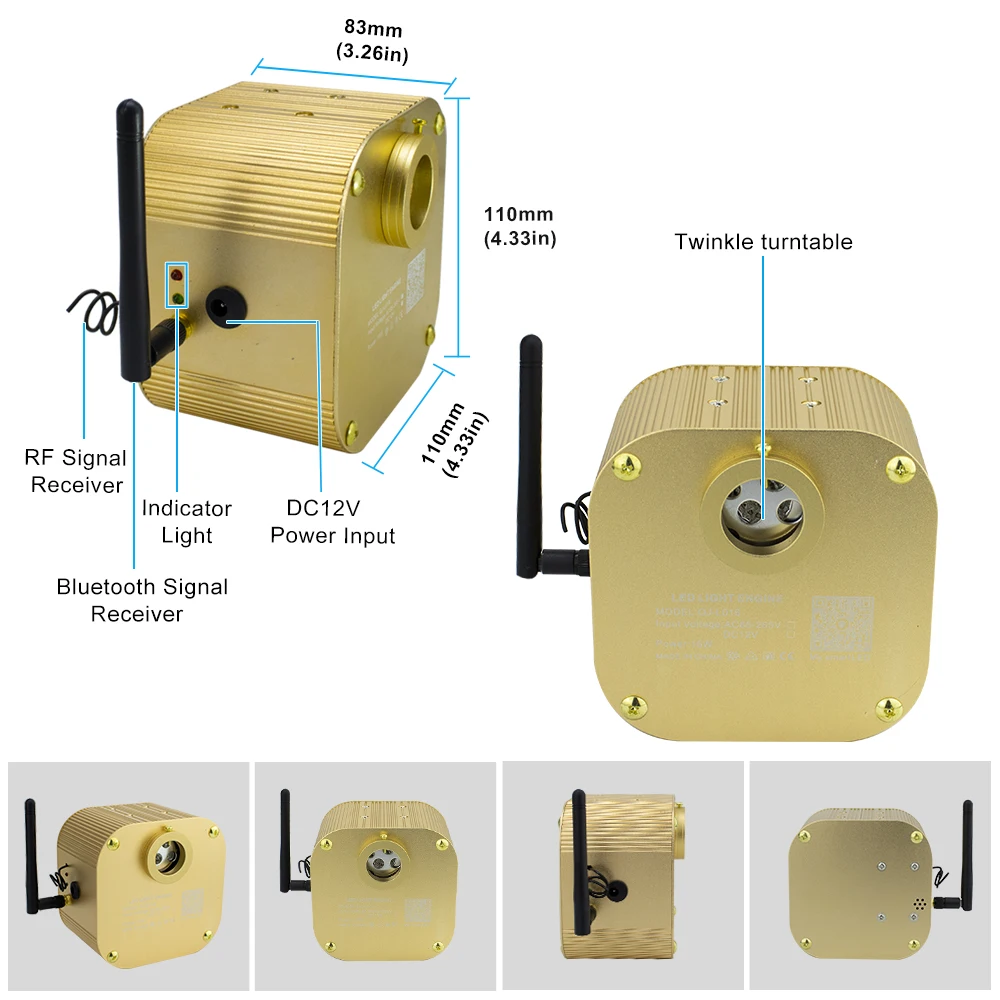 Kit de plafond étoile LED bricolage, fibre optique, 5 m², 200 pièces,  0.75mm, 2m - AliExpress