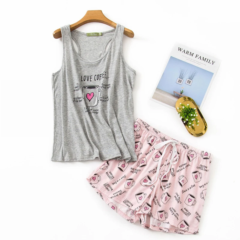 пижама женская весенне летний хлопковый пижамный комплект новые женские пижамы