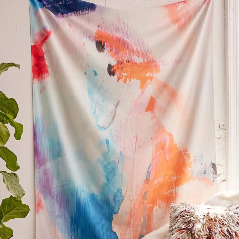 

145*200cm Soft Background Hanging Blanket Modern Style Tapestry Portable Summer Beach Towels Tablecloth Home Decoration Tapestry