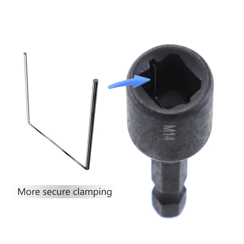 Tap Socket Adapter 1/4 Hex Shank M4-M16 Square Driver Screw Tap Adapter Threading Tool Work with Machine Tap 4