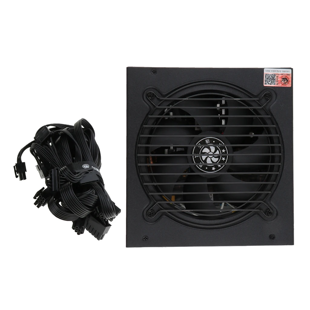 500 Вт компьютерный Переключатель Блок питания PSU ATX Тип SATA cpu бесшумный вентилятор двойная медная система охлаждения тепловых труб