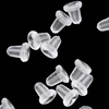 50/100PCS/Bag Silicone Rubber Earring Clasp Styles Ear Nut Earrings Jewelry Accessories Plugging Earring Back Earstud Findings ► Photo 3/6