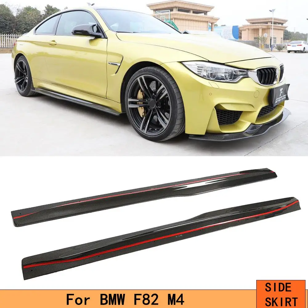 Углеродное волокно/FRP для BMW 4 серии F82 F83 M4 2014-2019 боковые юбки удлинитель бампера