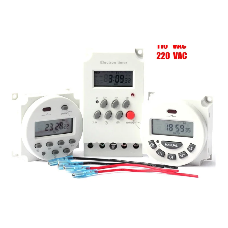 12 24 110 220V Microcomputer Control Time Switch Digital LCD Electronic Programmable Timer Irrigation Pump Controller | - Цена: 1 211,74 - 1 396,07 руб.